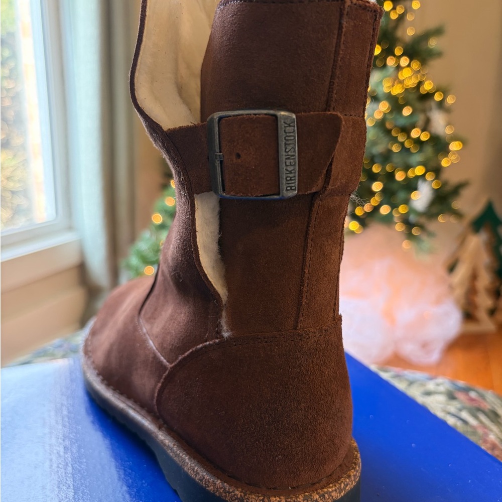 Birkenstock Chocolate Suede Ankle Boots